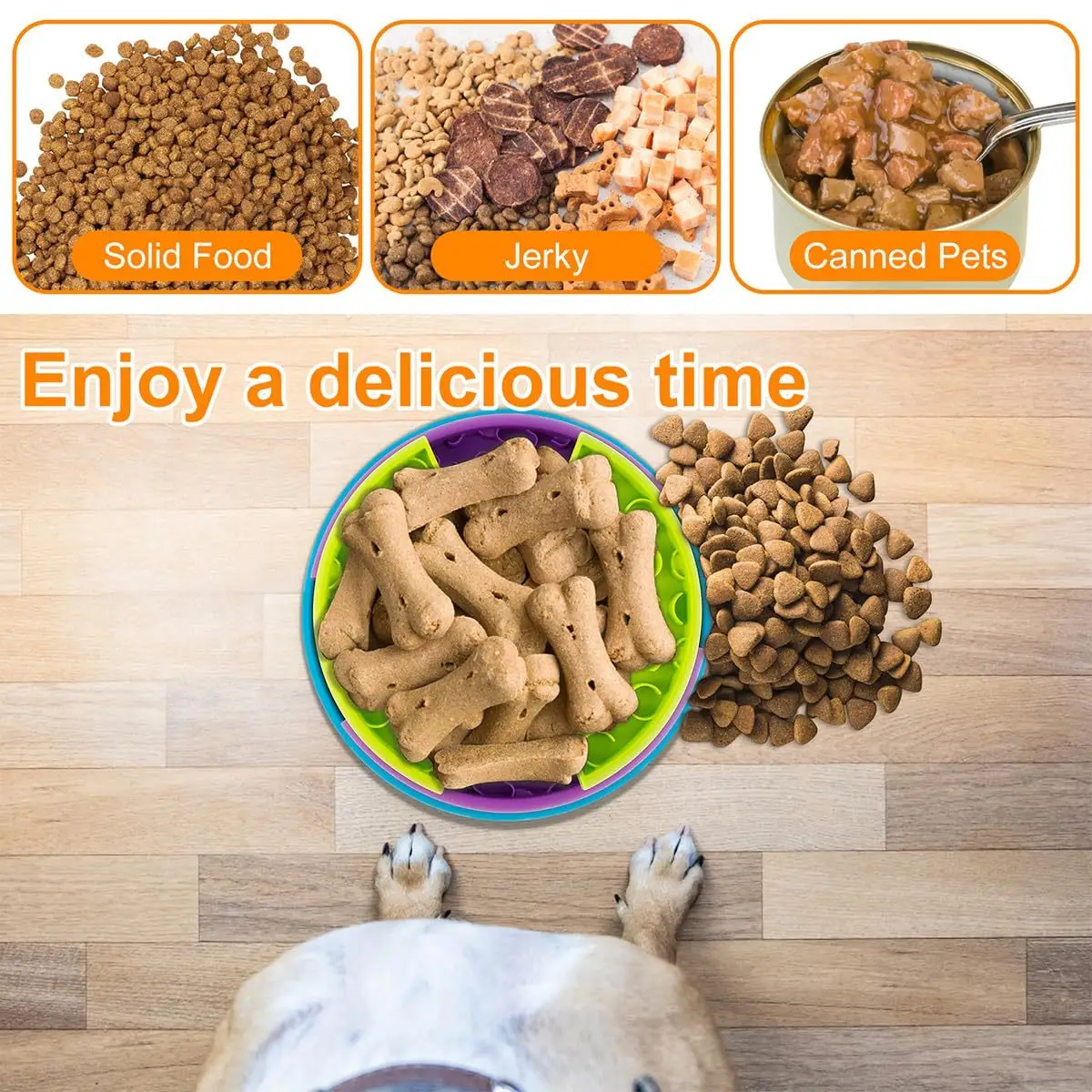 06e556df-5f23-411c-87a3-317f30edd069.jpg PurrFeast™ 3-in-1 Slow Feeder Bowl — Interactive Puzzle Feeder & Lick Mat for Dogs & Cats - Image 8