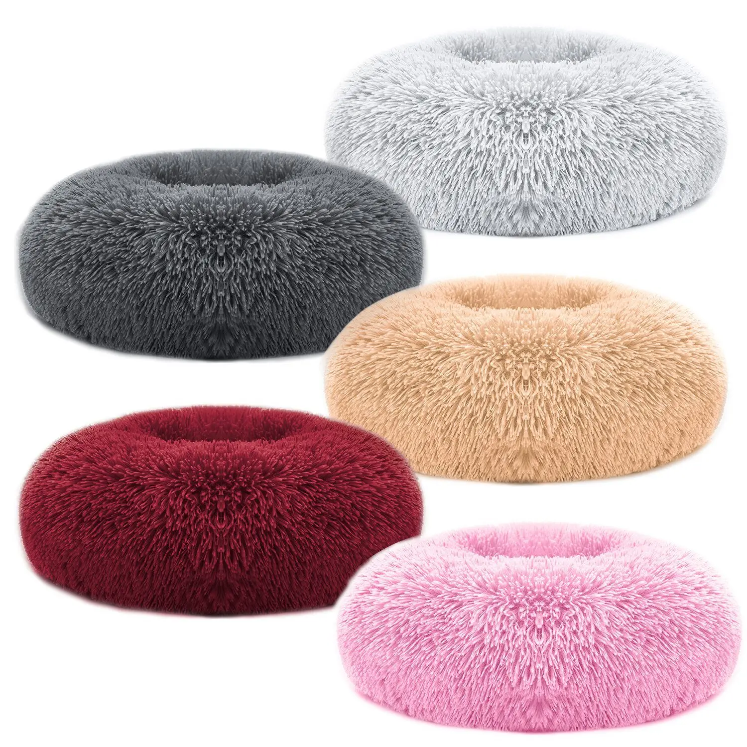 134fe0a9-8a7f-4120-9bd6-36e6563d7064.jpg PurrNest™ Calming Donut Dog Bed — Anxiety Relief Plush Fleece Pet Bed for Dogs & Cats - Image 6