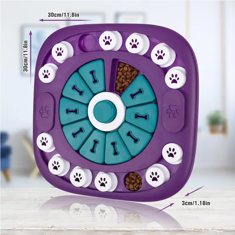 1ab2fbb1-32a0-4587-865b-b850480e55f7.jpg PurrPuzzle™ Interactive Dog Puzzle Feeder — Mental Enrichment Slow Feed Toy for Dogs - Image 2