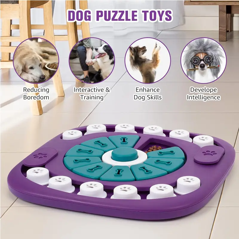 1c906b70-51a2-4ab7-82bd-846511867221.jpg PurrPuzzle™ Interactive Dog Puzzle Feeder — Mental Enrichment Slow Feed Toy for Dogs - Image 3
