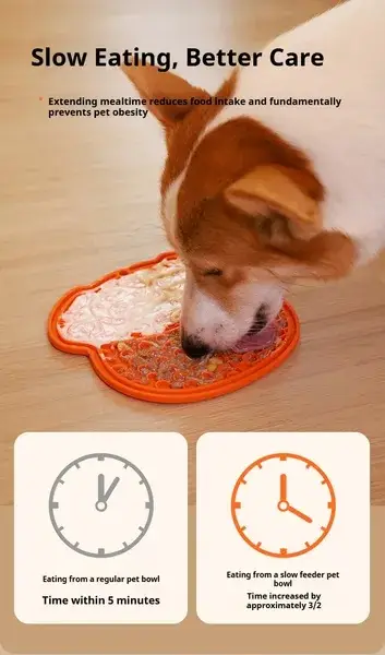 3baa9db9-dbf2-40eb-9cdf-f1ff06c958db-1.jpg PurrCalm™ Silicone Lick Mat for Dogs & Cats — Anxiety Relief Slow Feeder with Suction Cup - Image 3