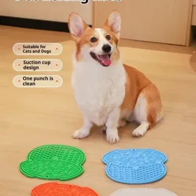 Home PurrCalm™ Silicone Lick Mat for Dogs & Cats — Anxiety Relief Slow Feeder with Suction Cup