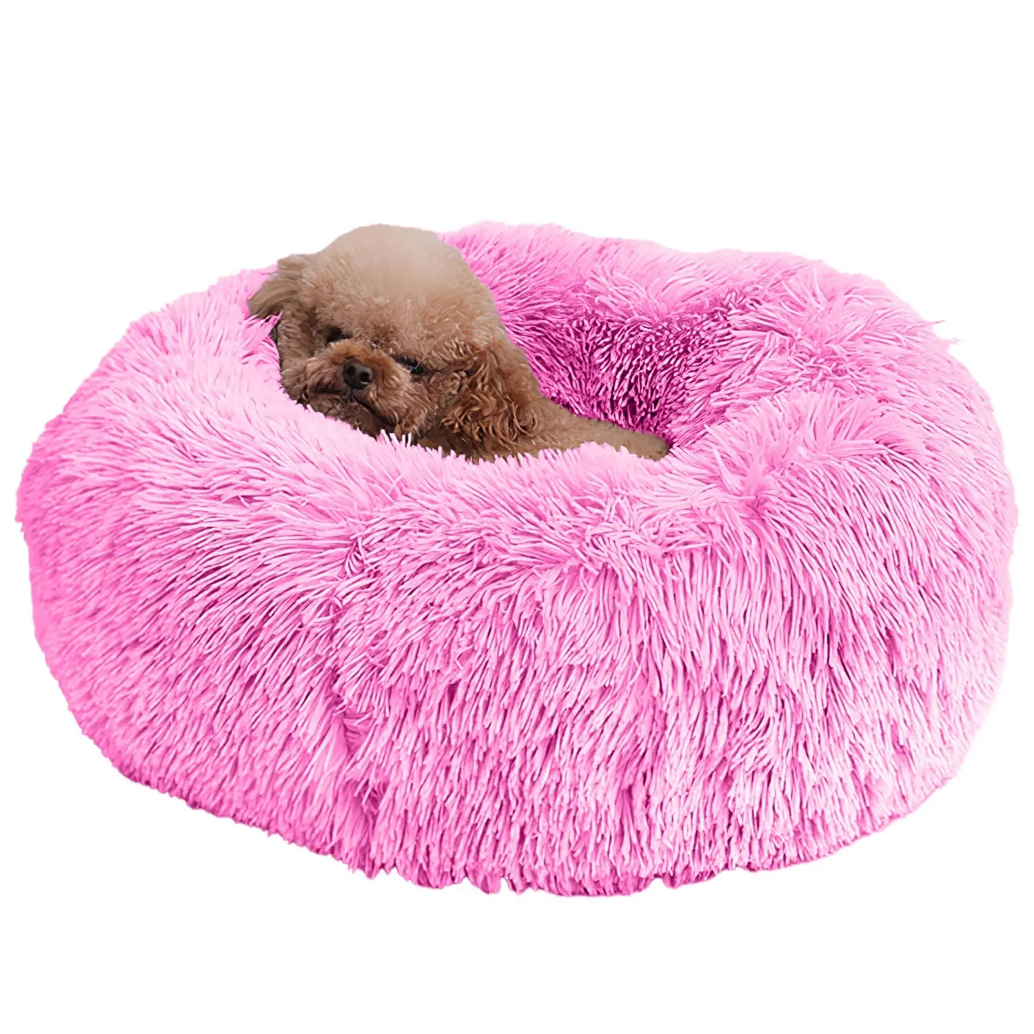 556f47f0-603e-45ee-9025-f1877b2189a2.jpg PurrNest™ Calming Donut Dog Bed — Anxiety Relief Plush Fleece Pet Bed for Dogs & Cats - Image 10