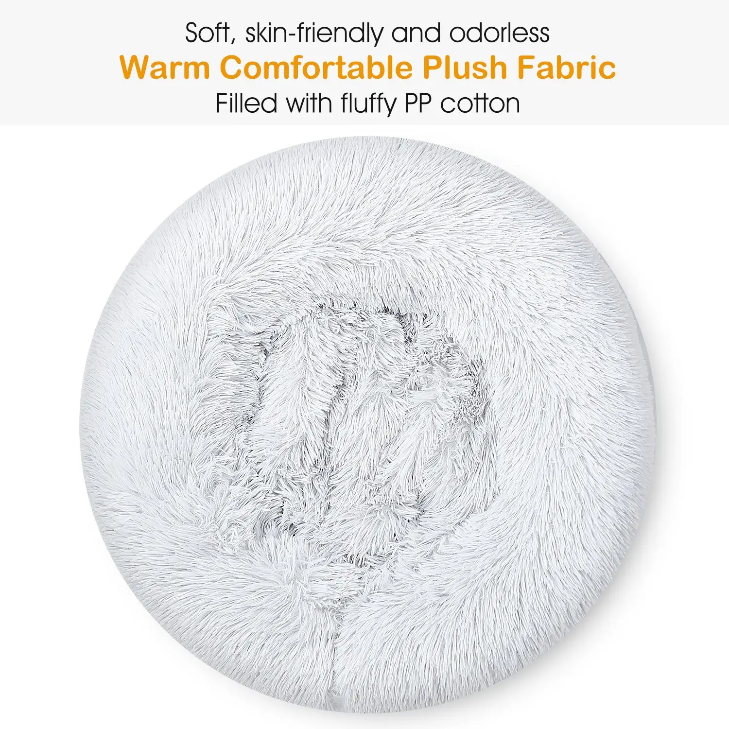 614e29b4-55ac-4277-b213-07037156d0b1.jpg PurrNest™ Calming Donut Dog Bed — Anxiety Relief Plush Fleece Pet Bed for Dogs & Cats - Image 7