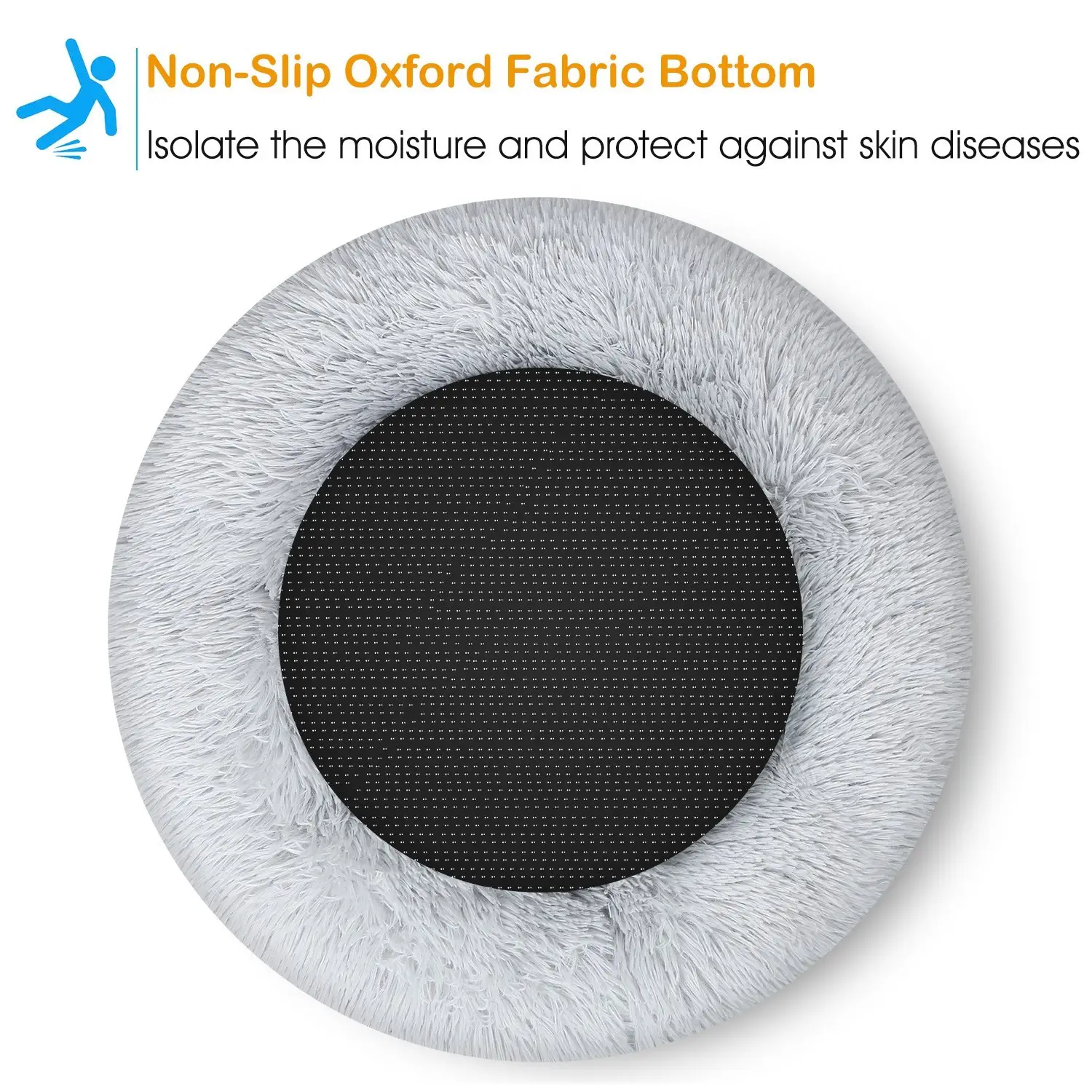 74725fdb-43f3-4c35-b1a6-447ceb13eb1a.jpg PurrNest™ Calming Donut Dog Bed — Anxiety Relief Plush Fleece Pet Bed for Dogs & Cats - Image 5