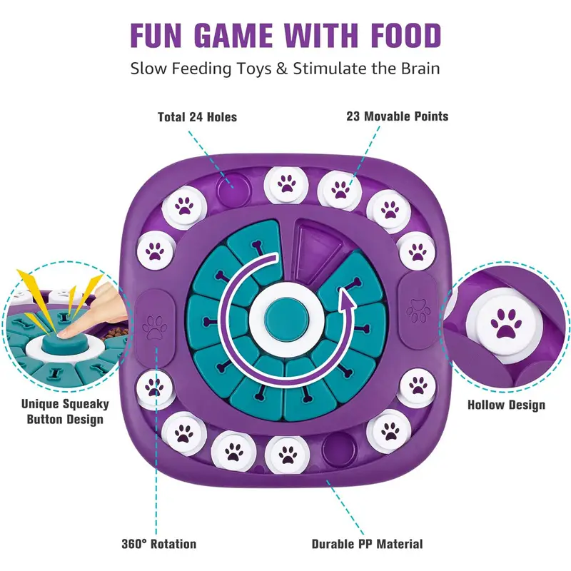 9c8a242a-aac4-46b1-a93c-7c00e4489630.jpg PurrPuzzle™ Interactive Dog Puzzle Feeder — Mental Enrichment Slow Feed Toy for Dogs - Image 6