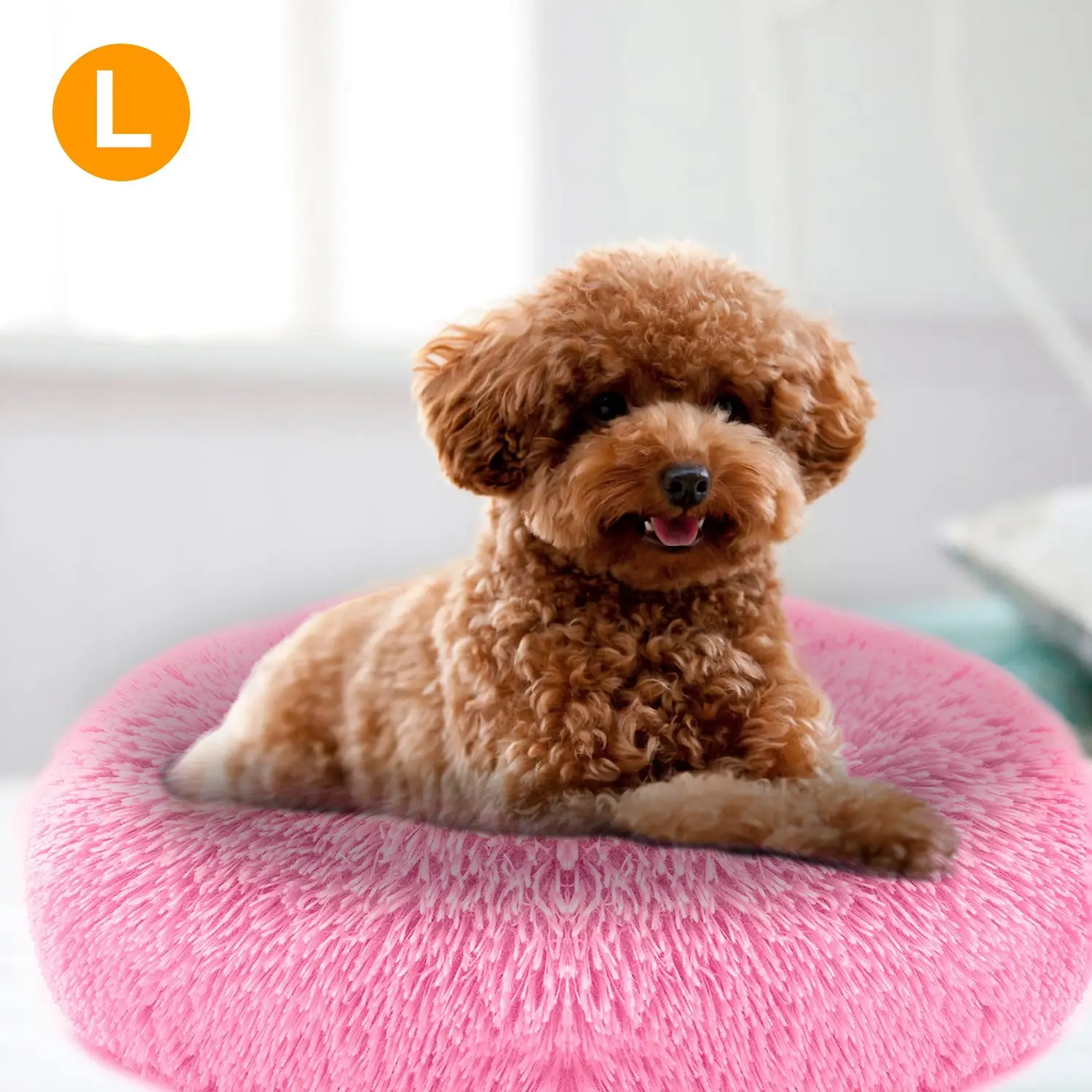 c00a04eb-1550-44a3-814f-9a59de835a95.jpg PurrNest™ Calming Donut Dog Bed — Anxiety Relief Plush Fleece Pet Bed for Dogs & Cats - Image 2