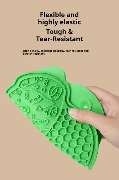 ec107aac-c2df-46c4-aa35-e611a3e5e6c6-1.jpg PurrCalm™ Silicone Lick Mat for Dogs & Cats — Anxiety Relief Slow Feeder with Suction Cup - Image 5